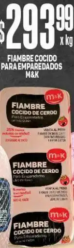 Makro Fiambre cocido para emparedados m&k kg oferta
