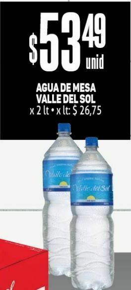 Makro Agua de mesa valle del sol 2lt oferta
