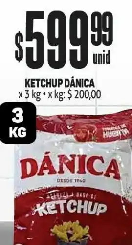 Makro Ketchup dánica 3kg oferta