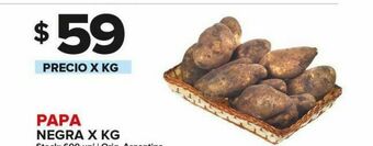 Carrefour Papa negra x kg oferta