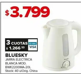 Carrefour Jarra electrica bluesky blanca oferta