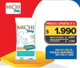 Carrefour Maxi Michi - feliz piedras sanitarias neutra oferta
