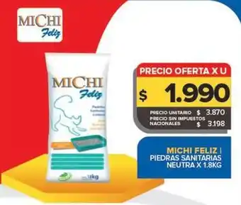 Michi - feliz piedras sanitarias neutra