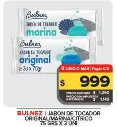 Carrefour Maxi Bulnez - jabon de tocador oferta