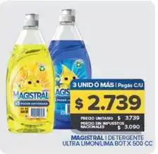 Carrefour Maxi Magistral - detergente ultra limon/lima bot oferta