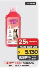 Carrefour Maxi Happy dog - shampoo frutilla oferta