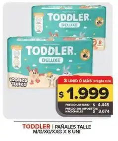 Carrefour Maxi Toddler - pañales talle m/g/xg/xxg oferta