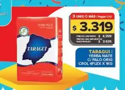 Carrefour Maxi Taraguí - yerba mate c/palo orig oferta