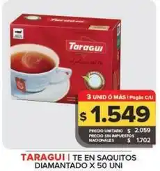 Carrefour Maxi Taraguí - te en saquitos diamantado oferta