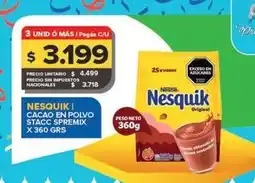 Carrefour Maxi Nesquik - cacao en polvo stacc spremix oferta