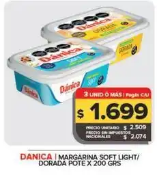 Carrefour Maxi Dánica - margarina soft light/dorada pote oferta