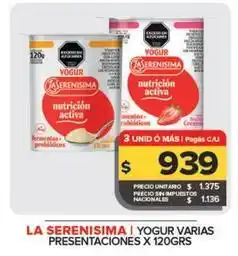 Carrefour Maxi La serenísima - yogur oferta