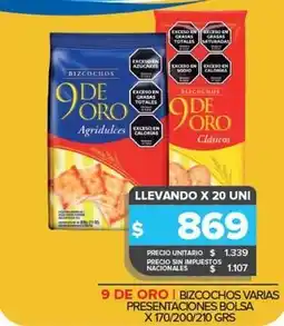 Carrefour Maxi 9 de oro - bizococchos oferta