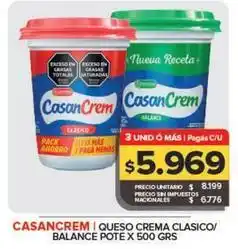 Carrefour Maxi Casancrem - queso crema classico/balance oferta