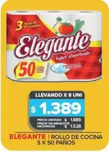 Carrefour Maxi Elegante - rollo de cocina paños oferta