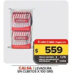 Carrefour Maxi Calsa - levadura en cubitos oferta