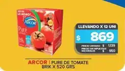 Carrefour Maxi Arcor - pure de tomate brik oferta