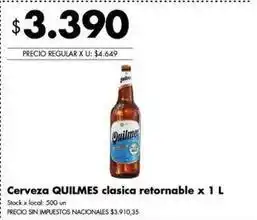 Quilmes - cerveza clasica retornable