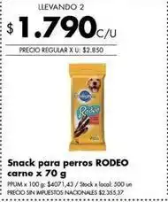 Disco Pedigree - snack para perros rodeo carne oferta