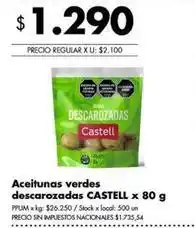 Disco Castell - aceitunas verdes descarozadas oferta