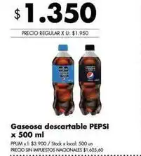 Disco Pepsi - gaseosa descartable oferta