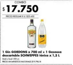 Disco Gin + gaseosa oferta