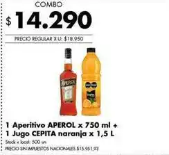 Disco Aperitivo + jugo oferta