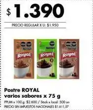 Disco Royal - postre oferta