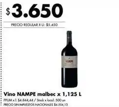 Disco Nampe - vino malbec oferta