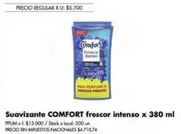 Disco Comfort - suavizante frescor intenso oferta