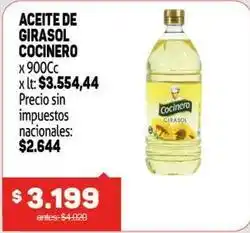 Cocinero - aceite de girasol