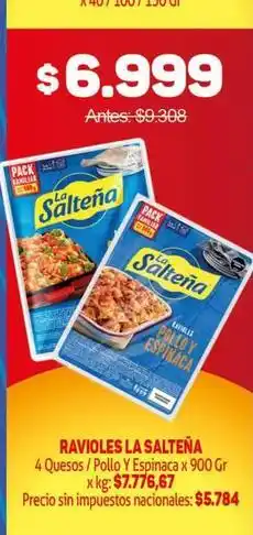 Makro La salteña - ravioli oferta