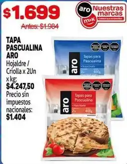 Makro Aro - tapa pascualina aro oferta