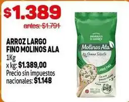 Makro Molinos ala - arroz largo fino oferta
