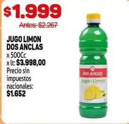 Makro Dos anclas - jugo limon oferta