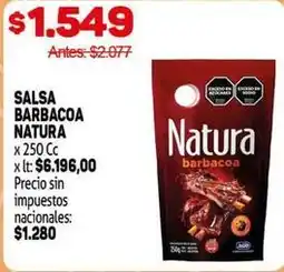 Makro Natura - salsa barbacoa oferta