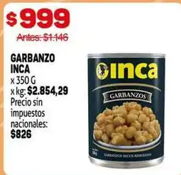 Makro Inca - garbanzo oferta