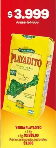 Makro Playadito - yerba playadito oferta
