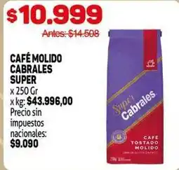Makro Cabrales - café molido super oferta