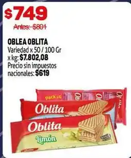 Makro Oblita - oblea oblita oferta