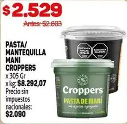 Makro Croppers - pasta mantequilla mani oferta
