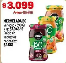 Makro Bc - mermelada oferta