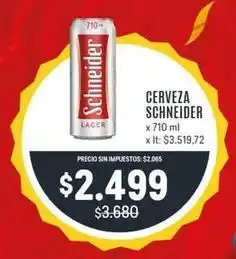 Makro Schneider - cerveza lager oferta