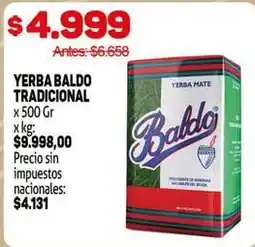 Makro Yerba baldo tradicional oferta