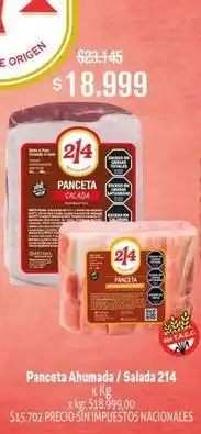 Makro 214 - panceta ahumada / salada oferta