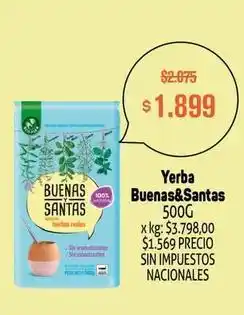Makro Yerba buenas&santas 500g oferta