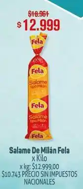 Makro Fela - salame de milán oferta