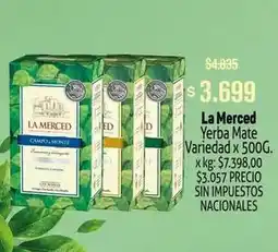 Makro La merced - yerba mate variedad oferta
