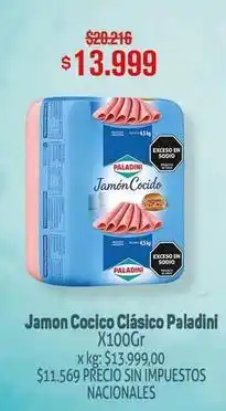 Makro Paladini - jamon cocido clásico oferta