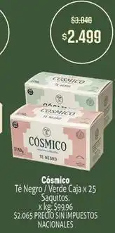Makro Negro - té / verde caja x 25 saquitos oferta